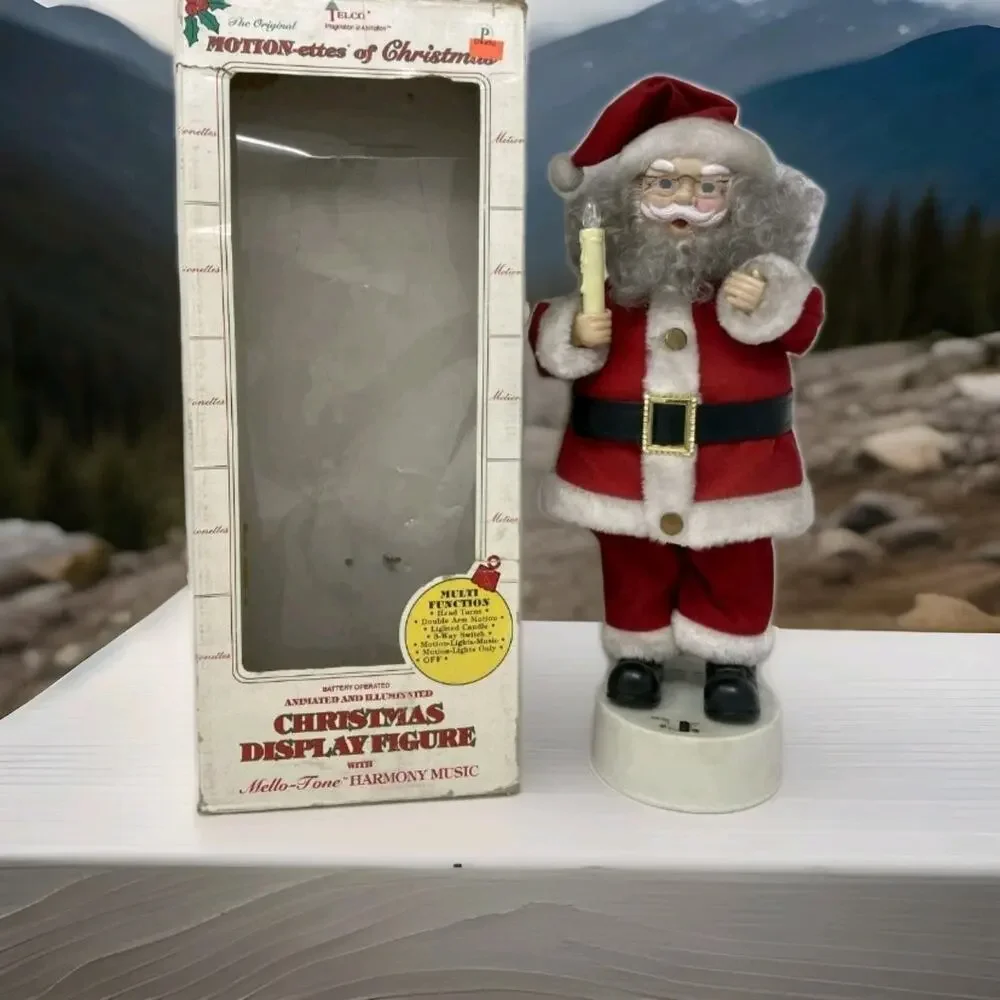 1993 Telco Original Motion-ettes of Christmas 16” Musical Santa Claus w/Box
